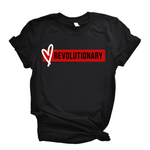 Love Revolutionary (Bar) Unisex T-Shirt- Black