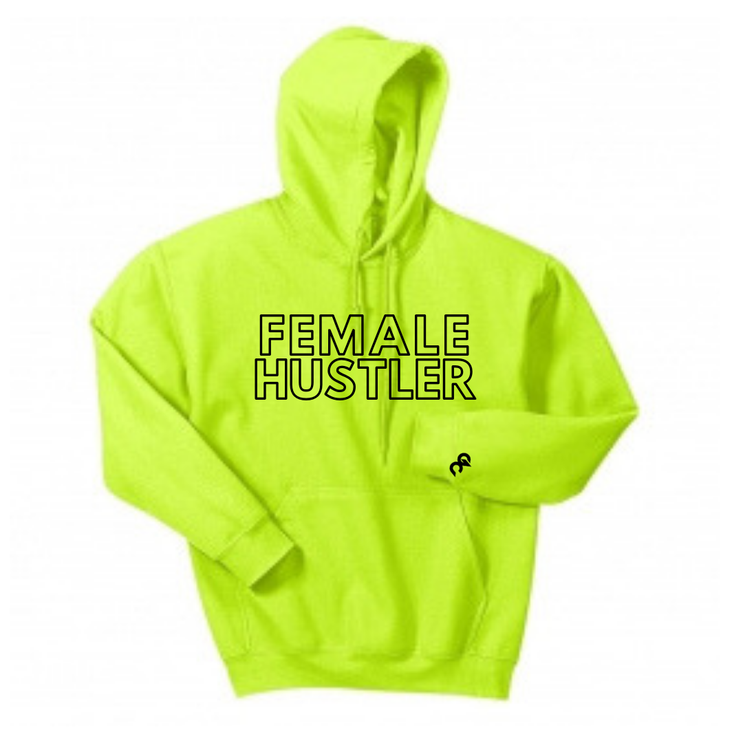 Female Hustler Hoodie - Neon Green
